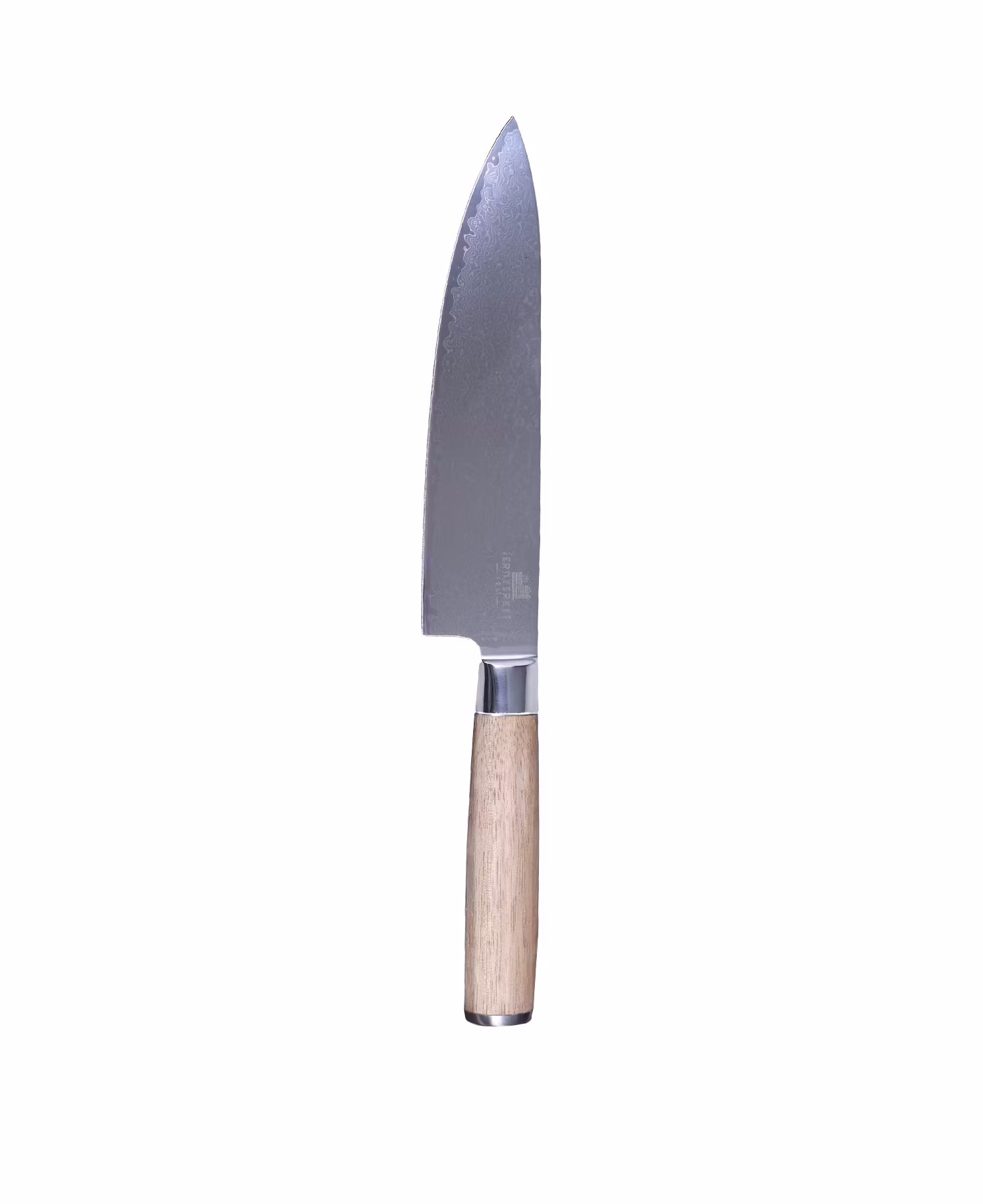 Kockkniv i damaskusstål med handtag i akaciaträ – Akatsuki