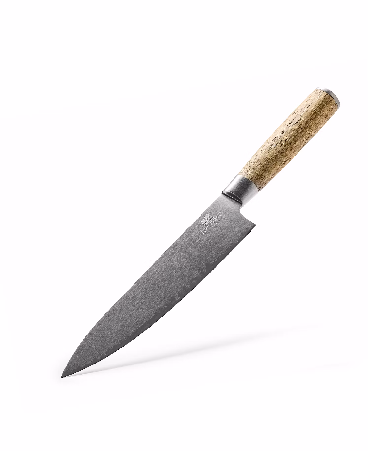 Kockkniv i damaskusstål med handtag i akaciaträ – Akatsuki