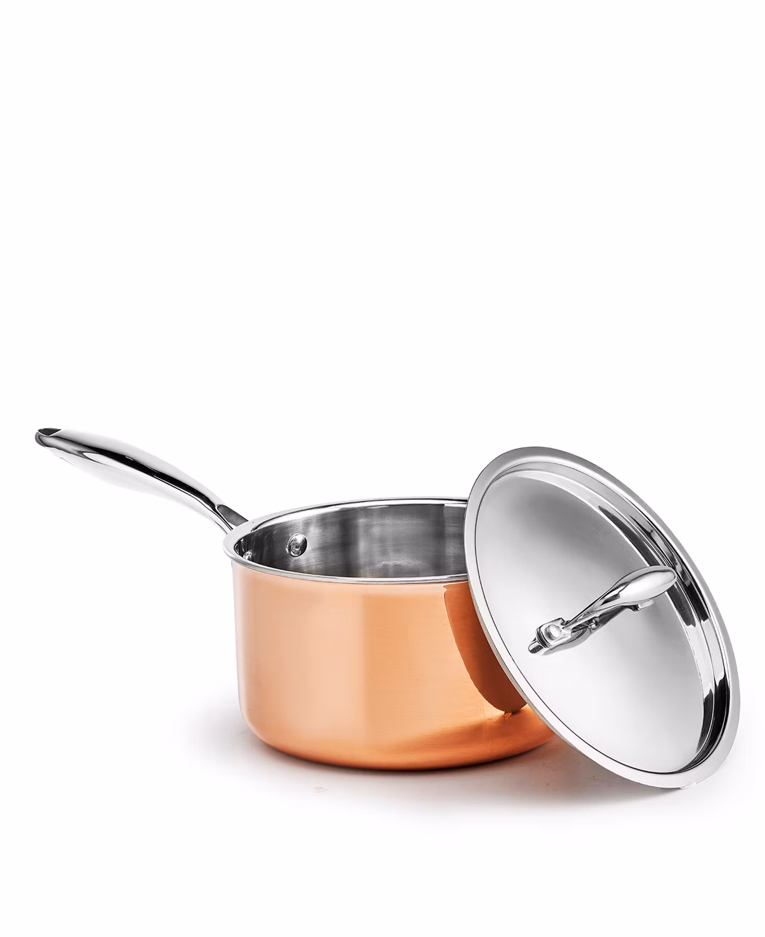 Exklusiv saucepan i rostfritt stål med kopparbeläggning – 20 cm
