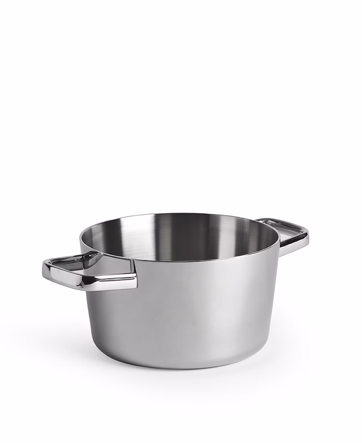 Slätpolerad gryta med lock i tri-ply rostfritt stål - 5L