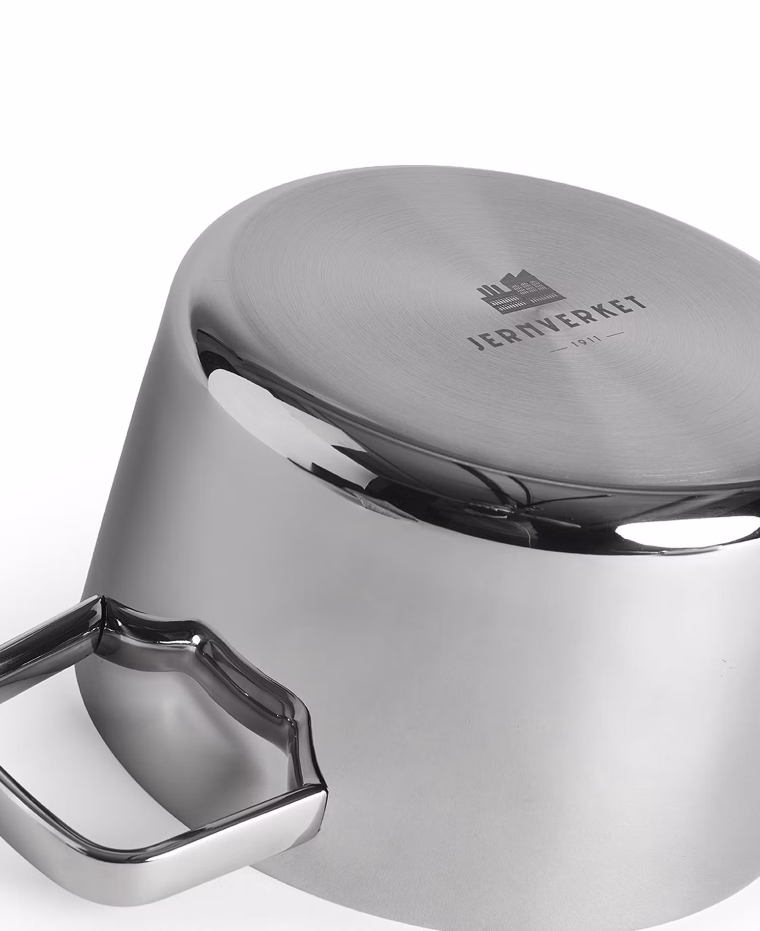 Slätpolerad kastrull med lock i tri-ply rostfritt stål - 3,6L