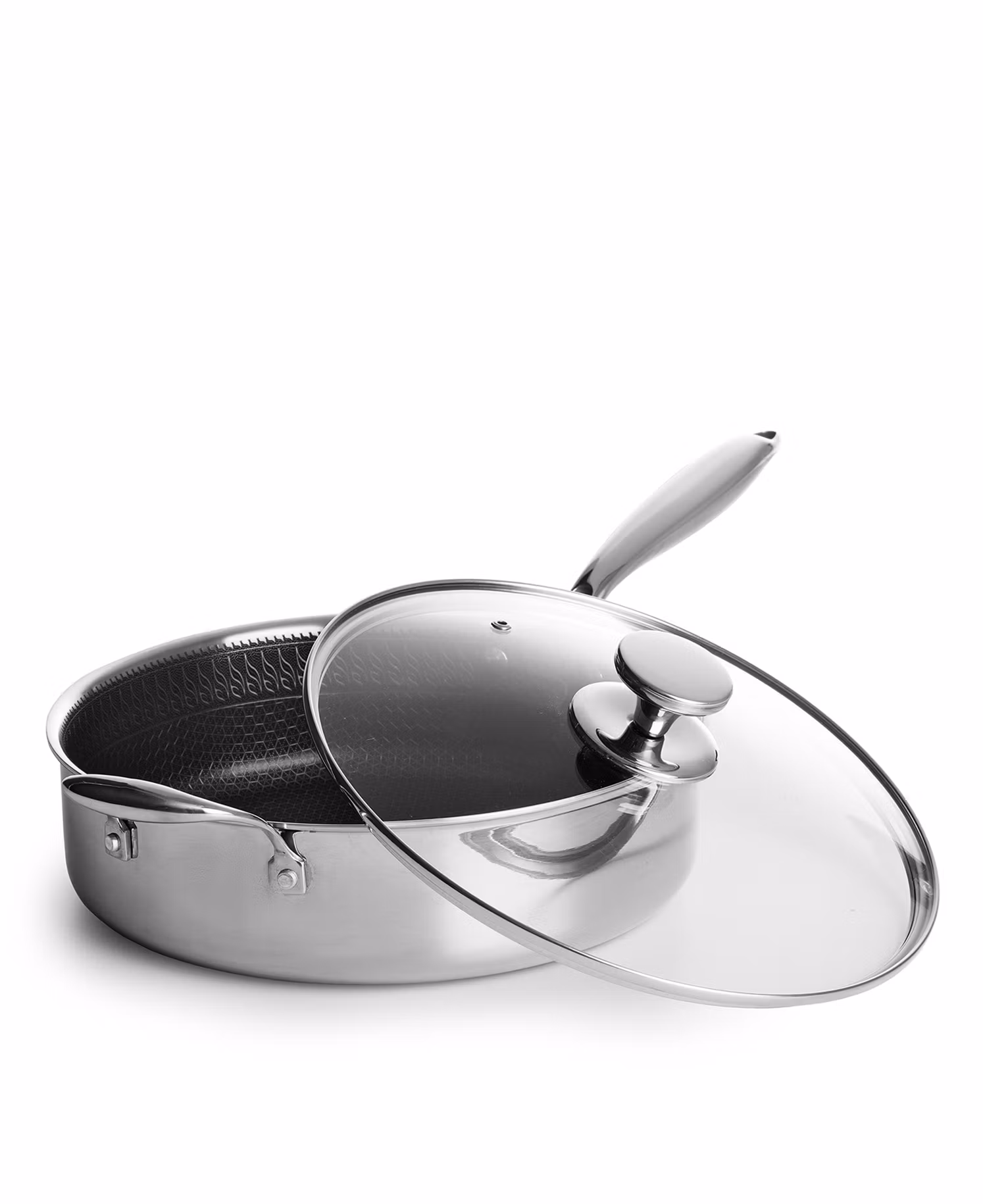 Traktörpanna med lock Honeycomb non-stick - 28 cm