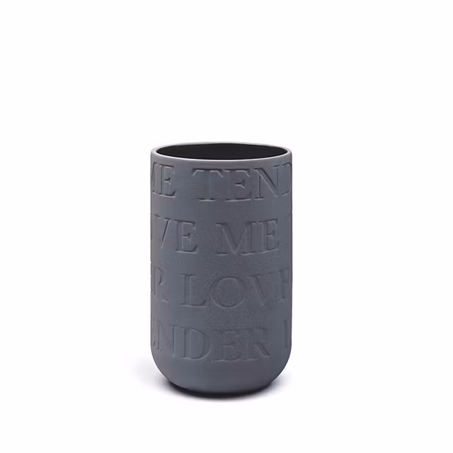 KÄHLER LOVE SONG vase - antracitgrå (H220 mm)