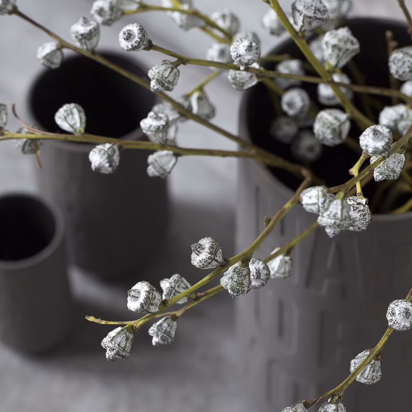 KÄHLER LOVE SONG vase - antracitgrå (H170 mm)