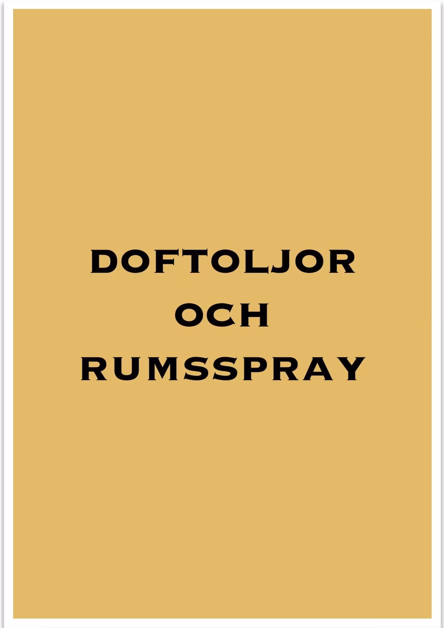 Doftoljor och rumsspray - Butik Bohème