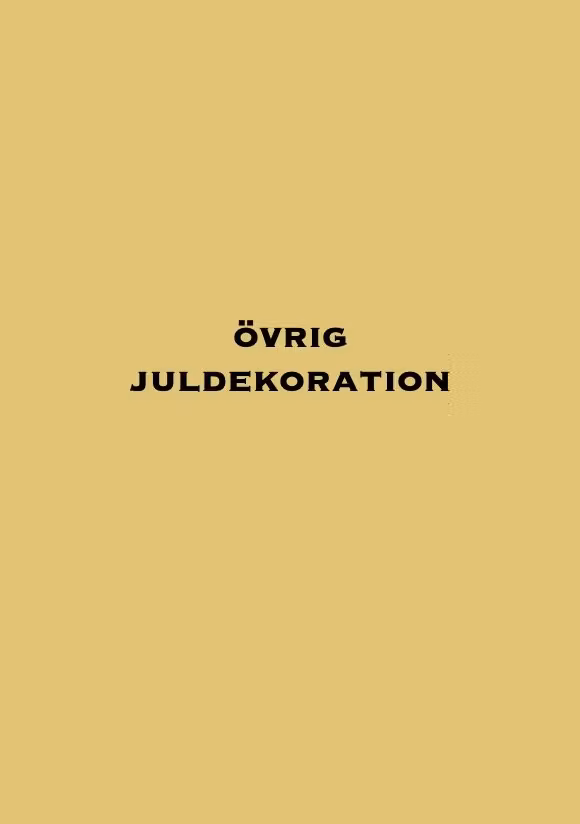 Övrig juldekoration - Butik Bohème