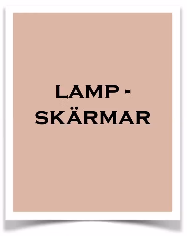 Lampskärmar - Butik Bohème
