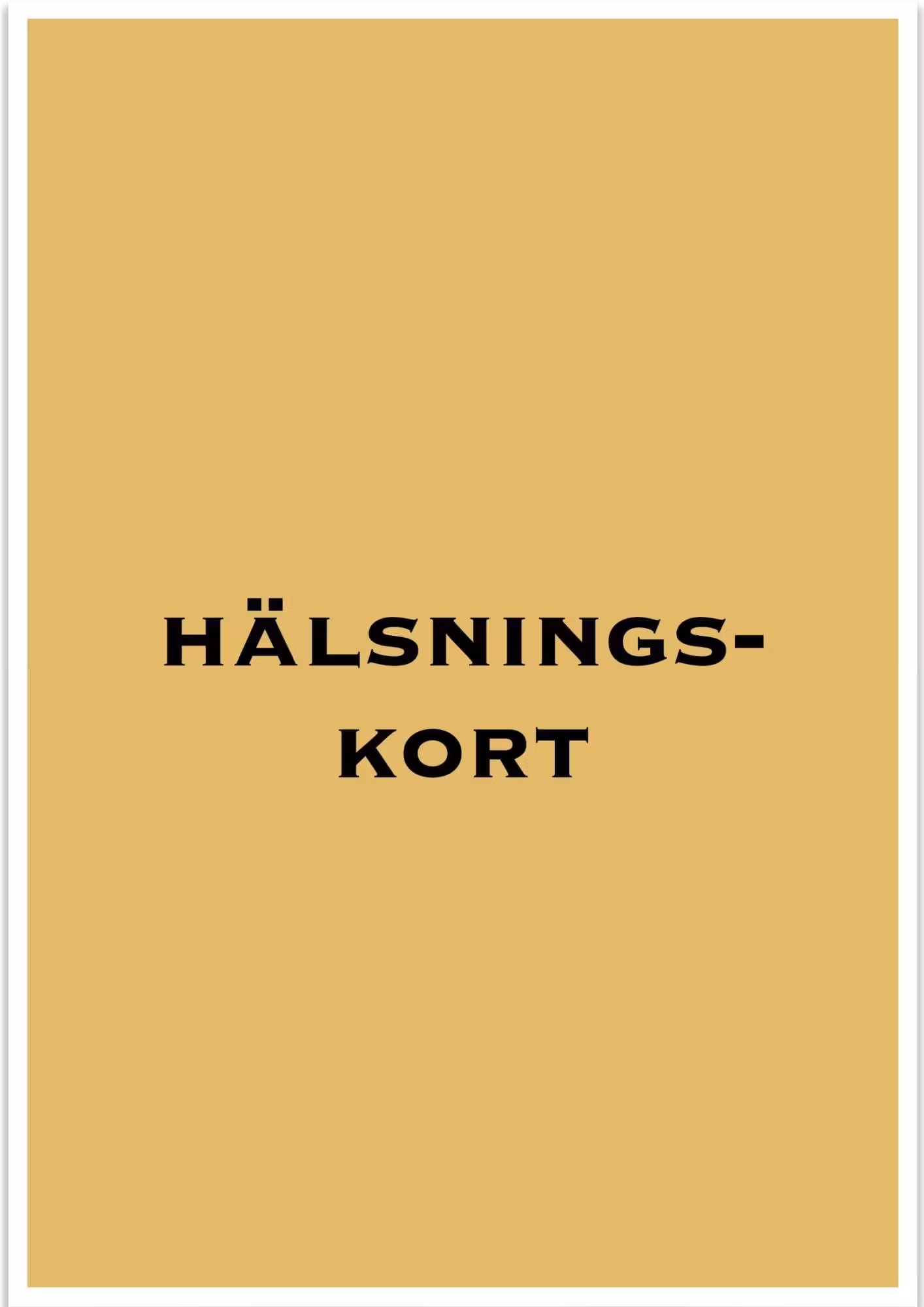 Hälsningskort - Butik Bohème