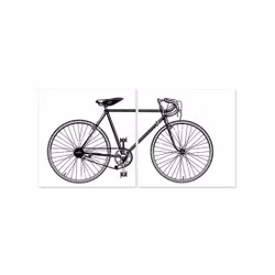 Kakeldekor Cykel