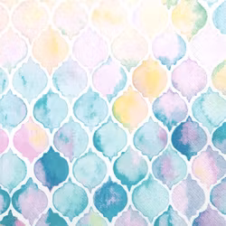 Servetter - Watercolour shells