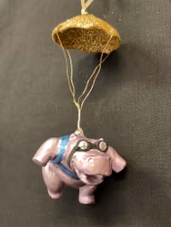 Flodhäst med fallskärm