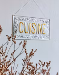 Metallskylt Cuisine