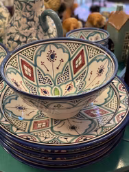 Skål 27 cm Multi Turkos