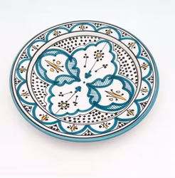 Assiette 20cm, Klassisk Turkos