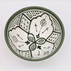 Skål 15 cm Grönvit