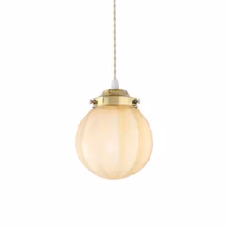 Taklampa Marit Opal Beige, Liten
