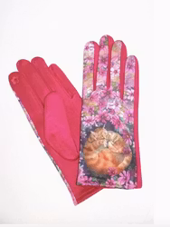 Handskar Katter Cerise