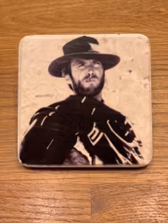 Marmorunderlägg Clint Eastwood