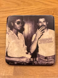Marmorunderlägg Michael Jackson & Freddie Mercury