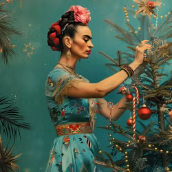 Kort - Frida Kahlo Christmas Tree