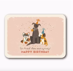 Kort Happy Birthday Dogs