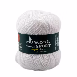 Amore Sport Bomull, Vit