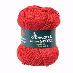 Amore Sport Bomull, Röd