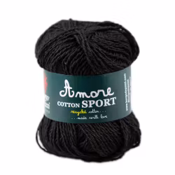 Amore Sport Bomull, Svart