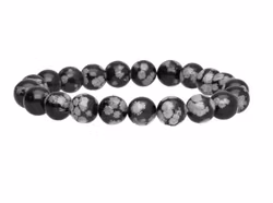 Armband Snöflingeobsidian, 8mm
