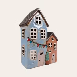 Keramikhus Blå/Grå