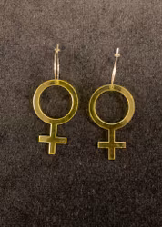 Örhängen Transparent Gul Venus