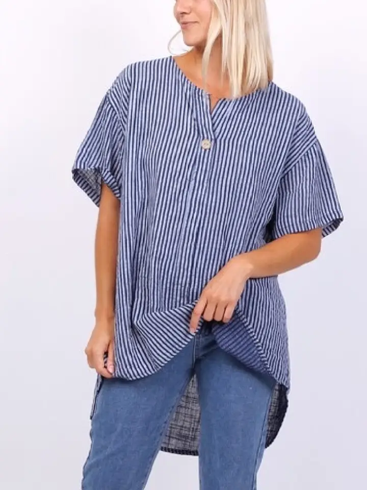 Bomullstopp med kort ärm