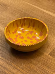 Skål Confetti Giallo