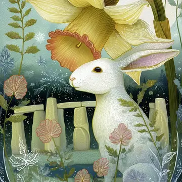 Vår vid Stonehenge Kort