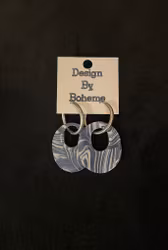 Blå Ringar Örhängen