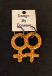 Tiger Ränder Örhänge