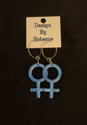 Blå Venus Tecken Örhängen