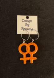 Orange Venus Tecken Örhängen