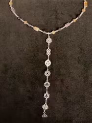 Chakra Halsband Med Ametist, Citrin, Ametrin