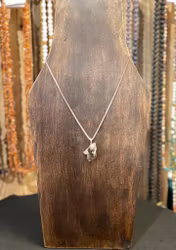 Rökkvarts Halsband med Silverkedja