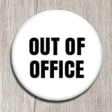 Out of office knapp