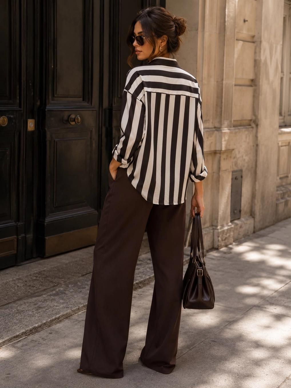 Randig Skjorta Oversized