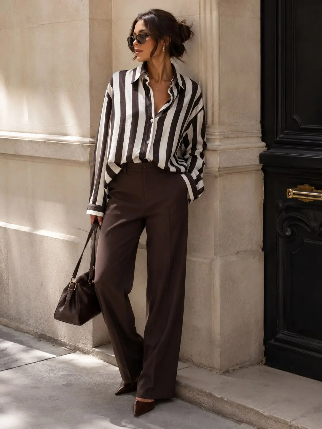 Randig Skjorta Oversized