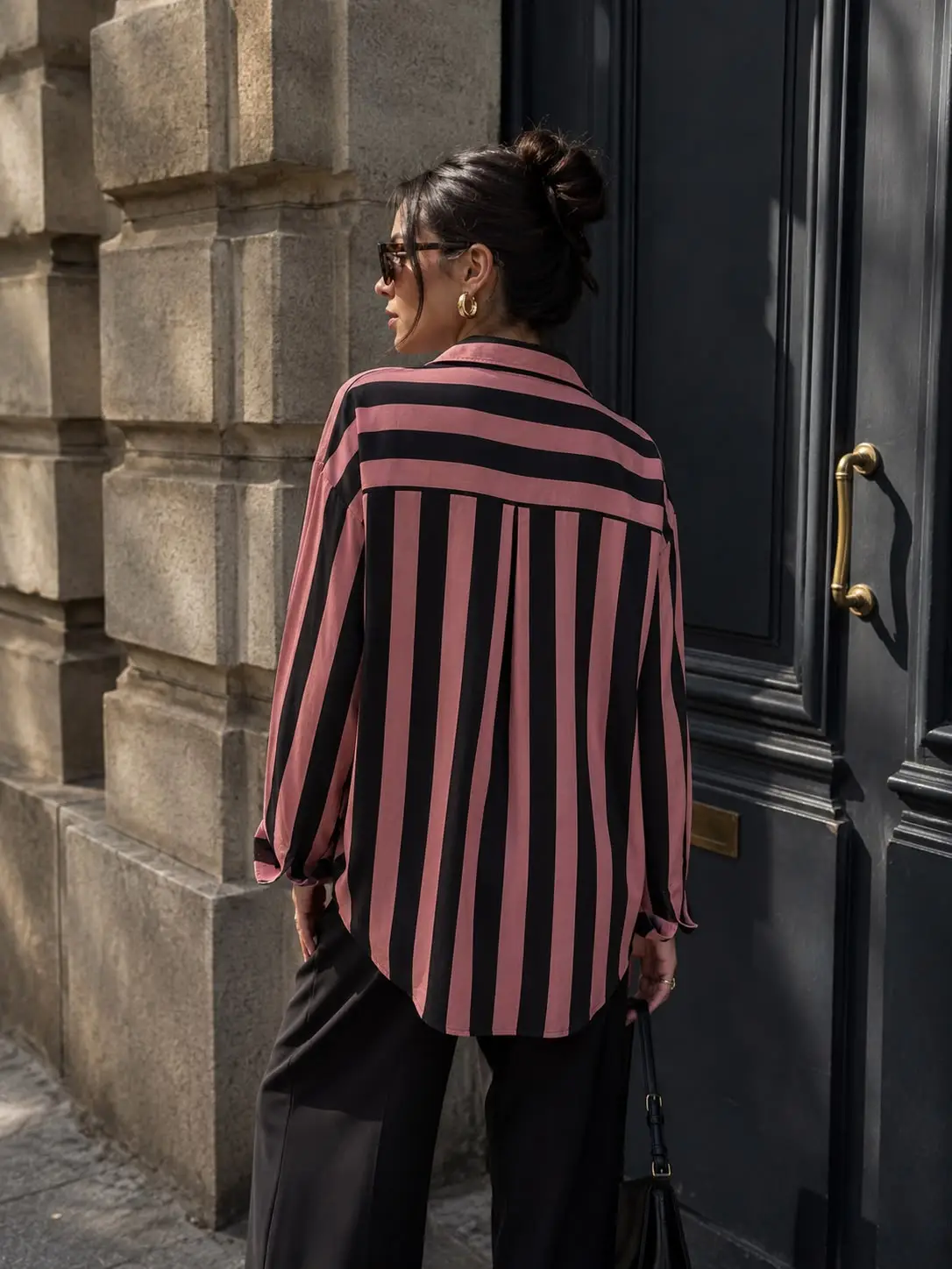 Randig Skjorta Oversized