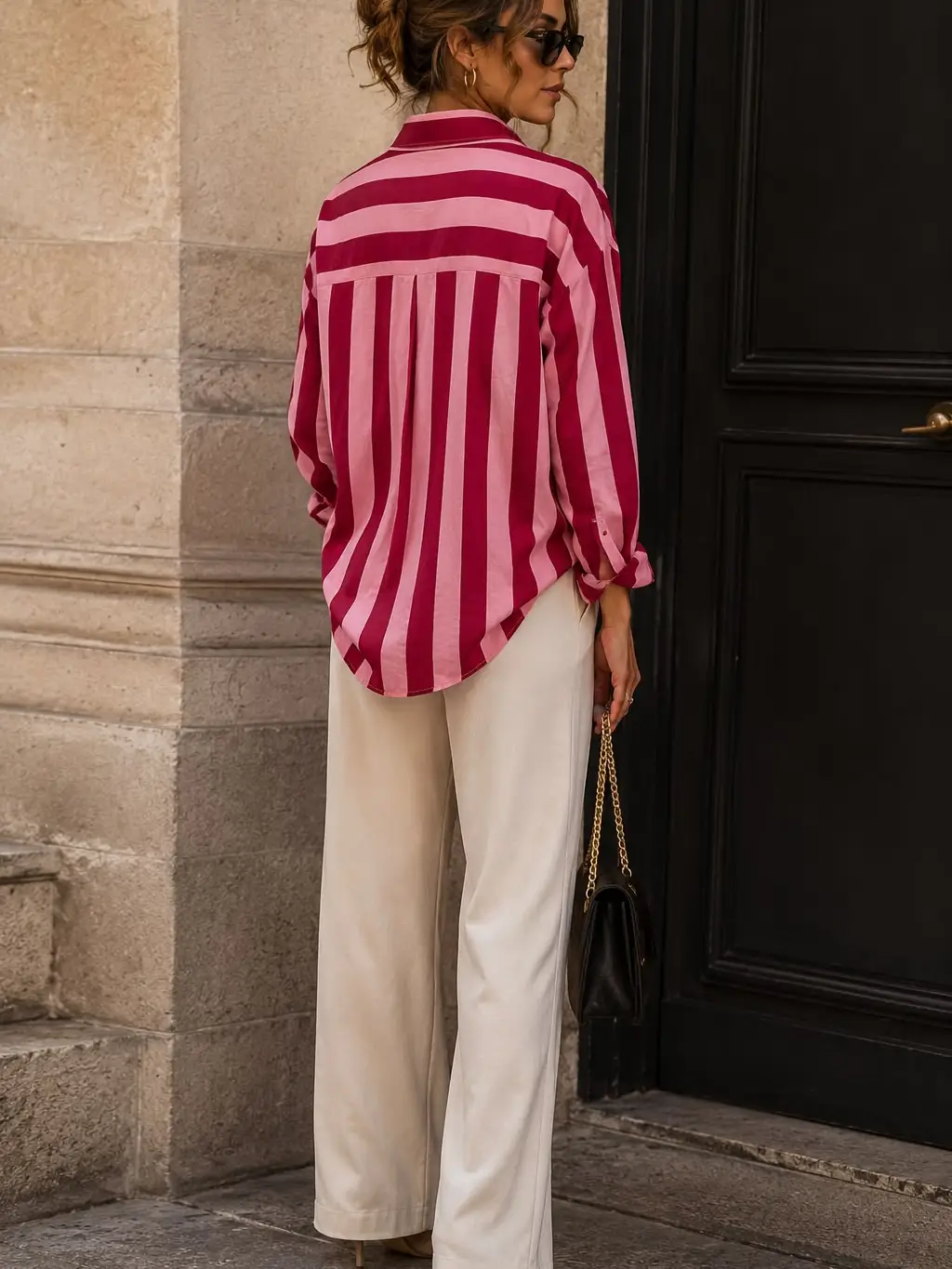 Randig Skjorta Oversized