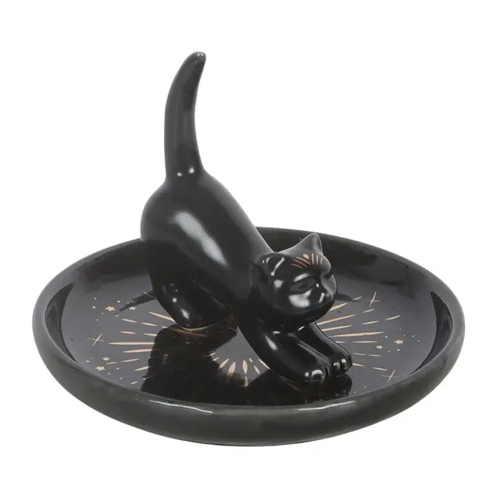Prydnadsfat Svart Katt