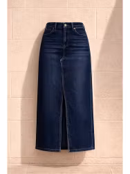 Lång Jeanskjol med slits
