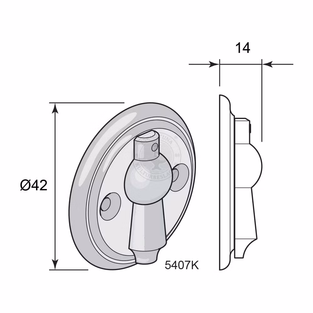 Nyckelskylt 5407 KN