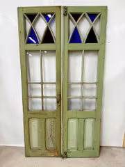 Glasade pardörrar 119 x 222