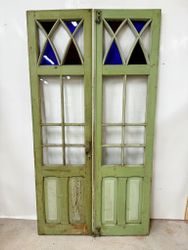 Glasade pardörrar 119 x 222